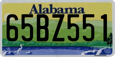 AL license plate 65BZ551
