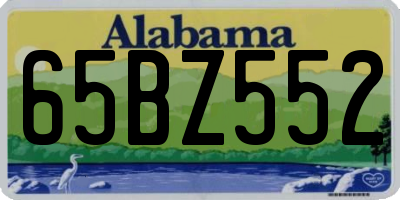 AL license plate 65BZ552