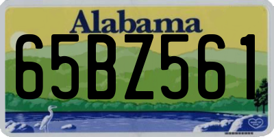 AL license plate 65BZ561