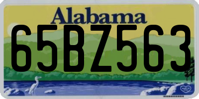 AL license plate 65BZ563
