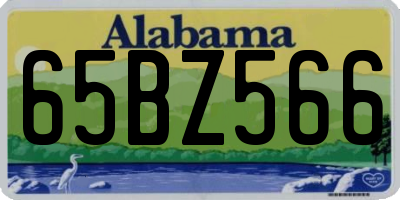AL license plate 65BZ566