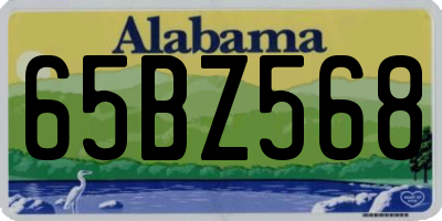 AL license plate 65BZ568