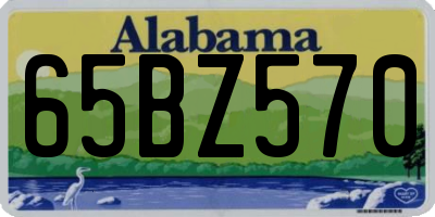 AL license plate 65BZ570