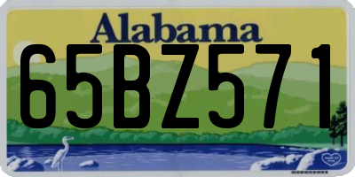 AL license plate 65BZ571
