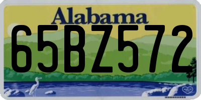 AL license plate 65BZ572