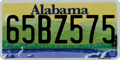 AL license plate 65BZ575