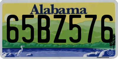 AL license plate 65BZ576