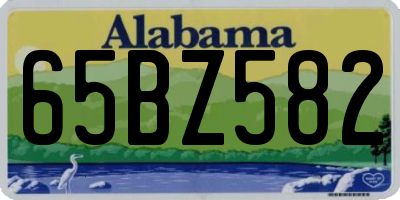 AL license plate 65BZ582