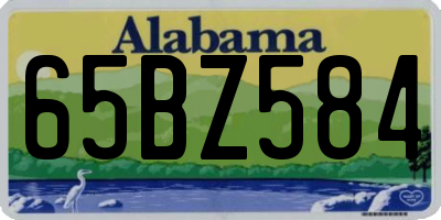 AL license plate 65BZ584