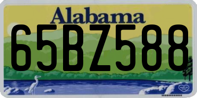 AL license plate 65BZ588
