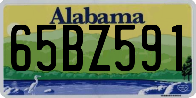 AL license plate 65BZ591