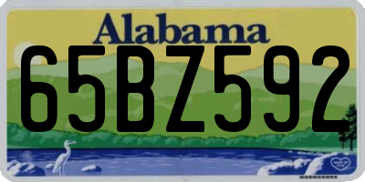 AL license plate 65BZ592