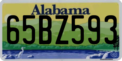AL license plate 65BZ593