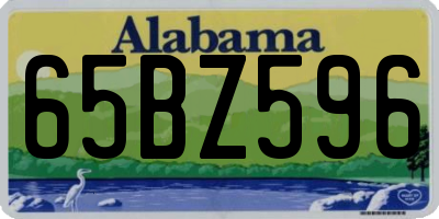 AL license plate 65BZ596
