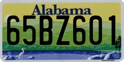 AL license plate 65BZ601