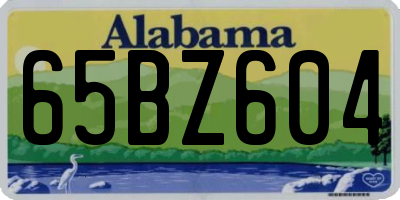 AL license plate 65BZ604
