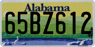 AL license plate 65BZ612