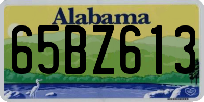 AL license plate 65BZ613