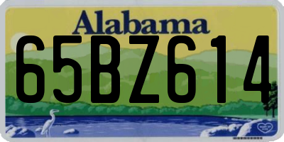 AL license plate 65BZ614