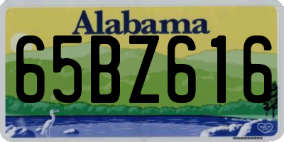 AL license plate 65BZ616