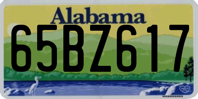 AL license plate 65BZ617