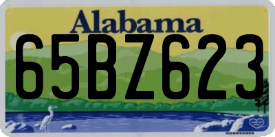AL license plate 65BZ623