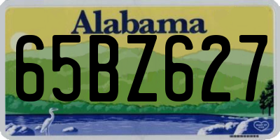 AL license plate 65BZ627