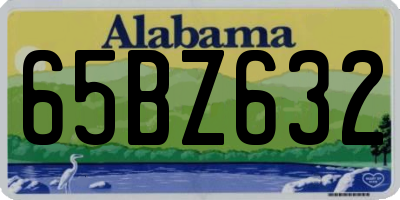 AL license plate 65BZ632
