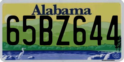AL license plate 65BZ644