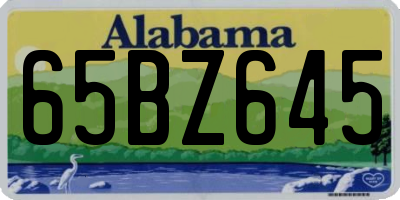 AL license plate 65BZ645