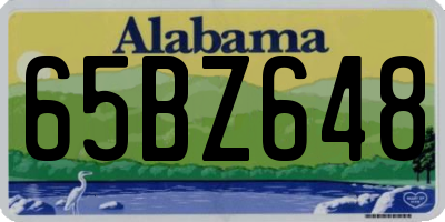 AL license plate 65BZ648