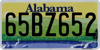 AL license plate 65BZ652