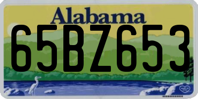 AL license plate 65BZ653