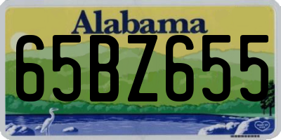 AL license plate 65BZ655