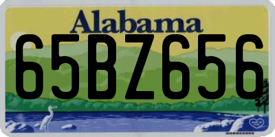 AL license plate 65BZ656