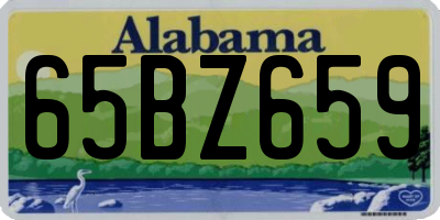 AL license plate 65BZ659