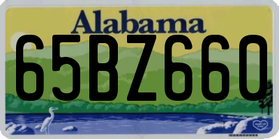 AL license plate 65BZ660