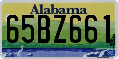 AL license plate 65BZ661