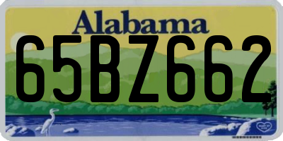 AL license plate 65BZ662