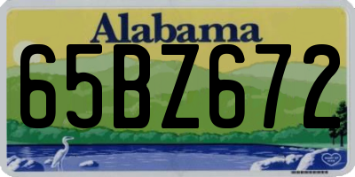 AL license plate 65BZ672