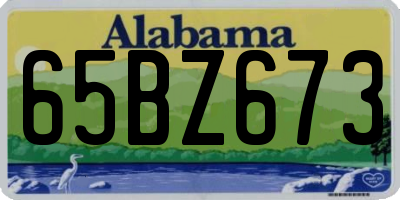AL license plate 65BZ673