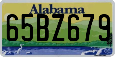 AL license plate 65BZ679