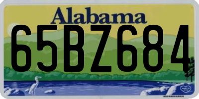 AL license plate 65BZ684