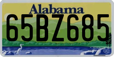 AL license plate 65BZ685