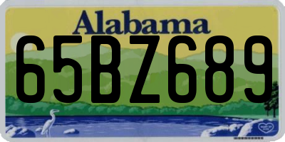 AL license plate 65BZ689