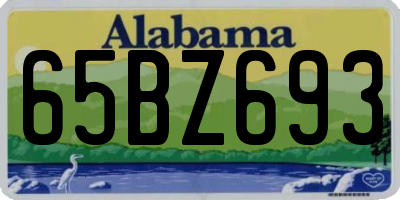 AL license plate 65BZ693