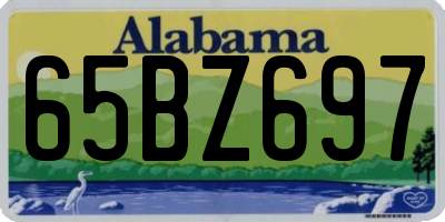 AL license plate 65BZ697