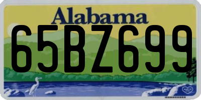 AL license plate 65BZ699