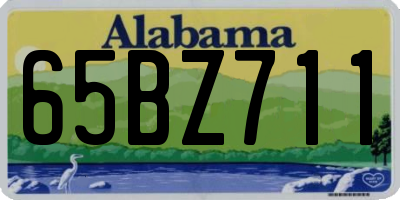 AL license plate 65BZ711