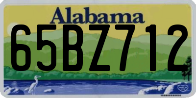 AL license plate 65BZ712